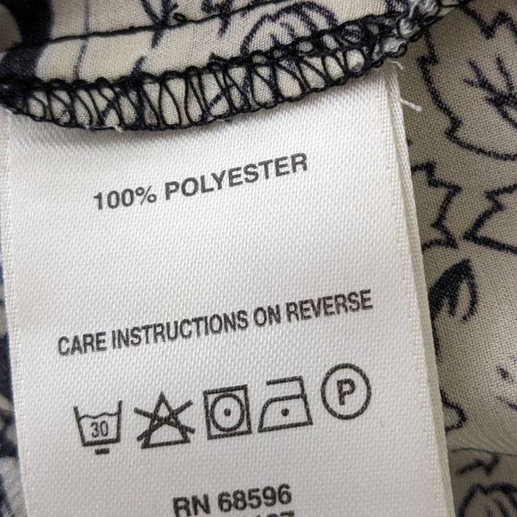 DKNYC Black White Floral Dress, M, EUC - Picture 4 of 4